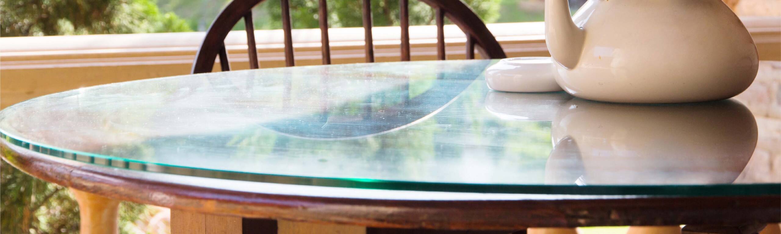 Glass table tops