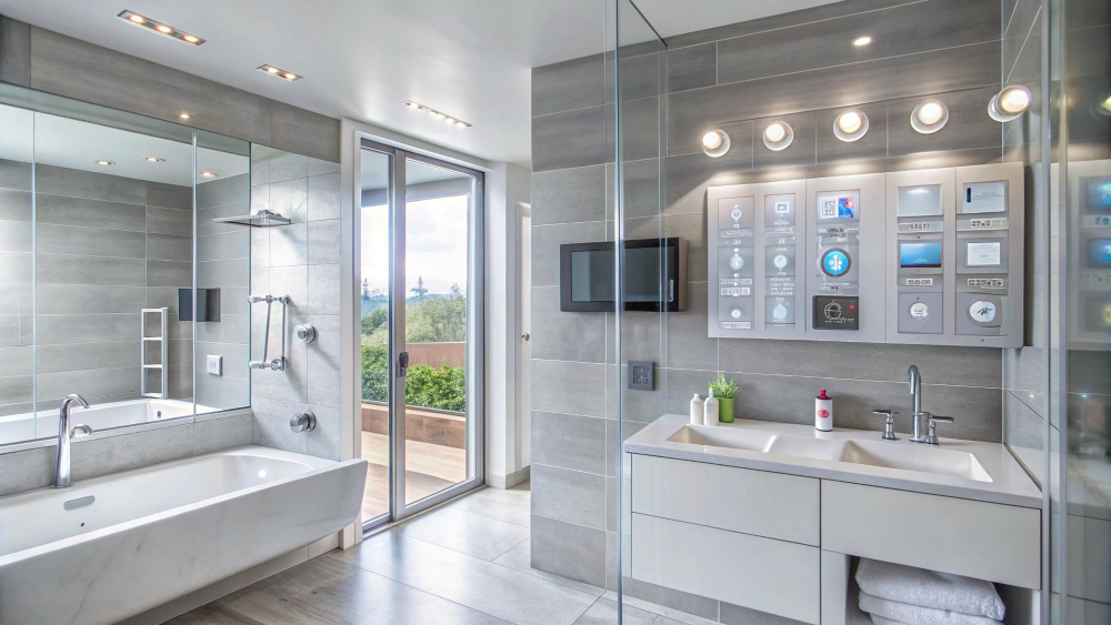 bathroom glass doors