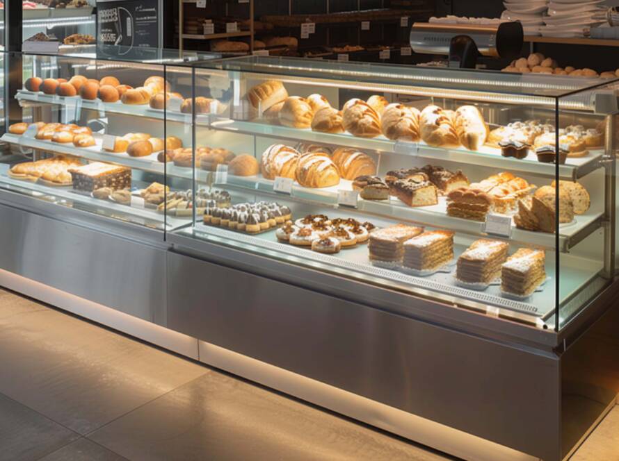 Bakery counters and refrigeration