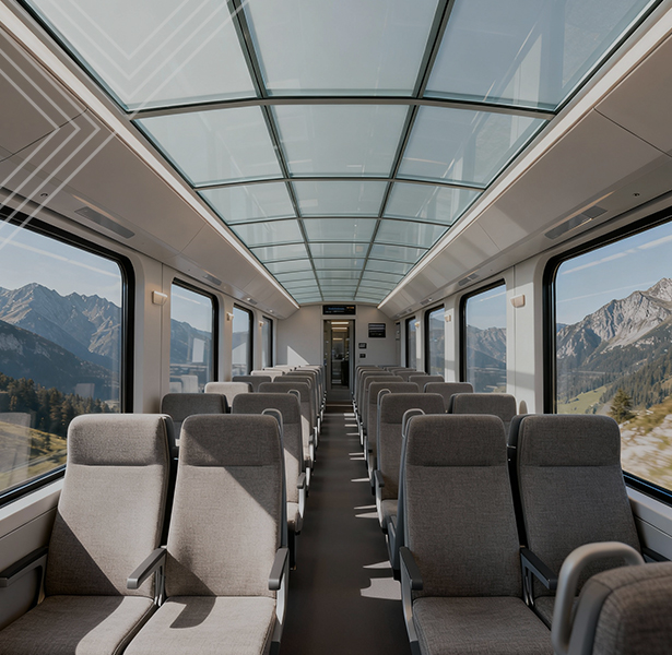 Switchable Glass for Train Roofs